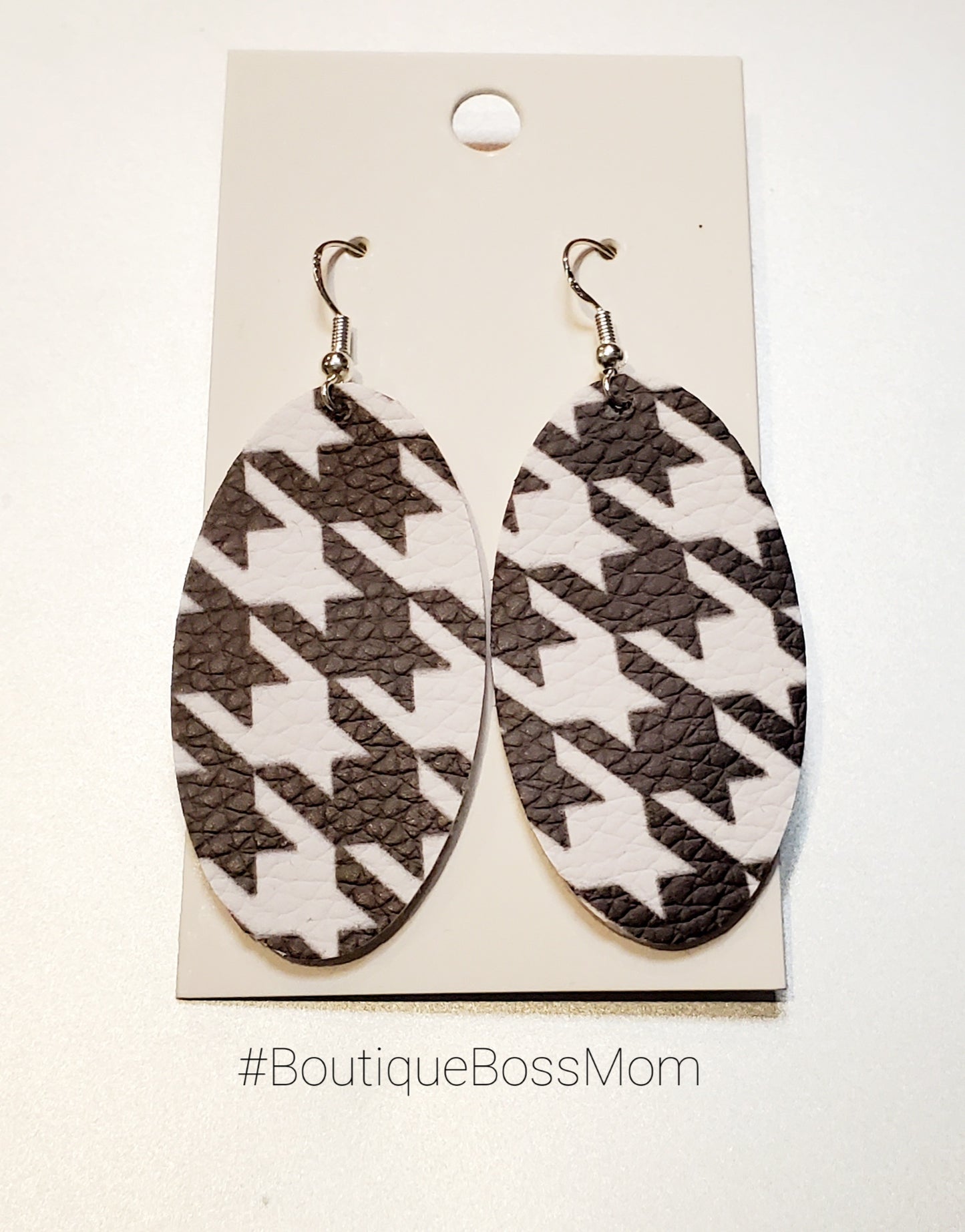 Houndstooth Geometric Earrings