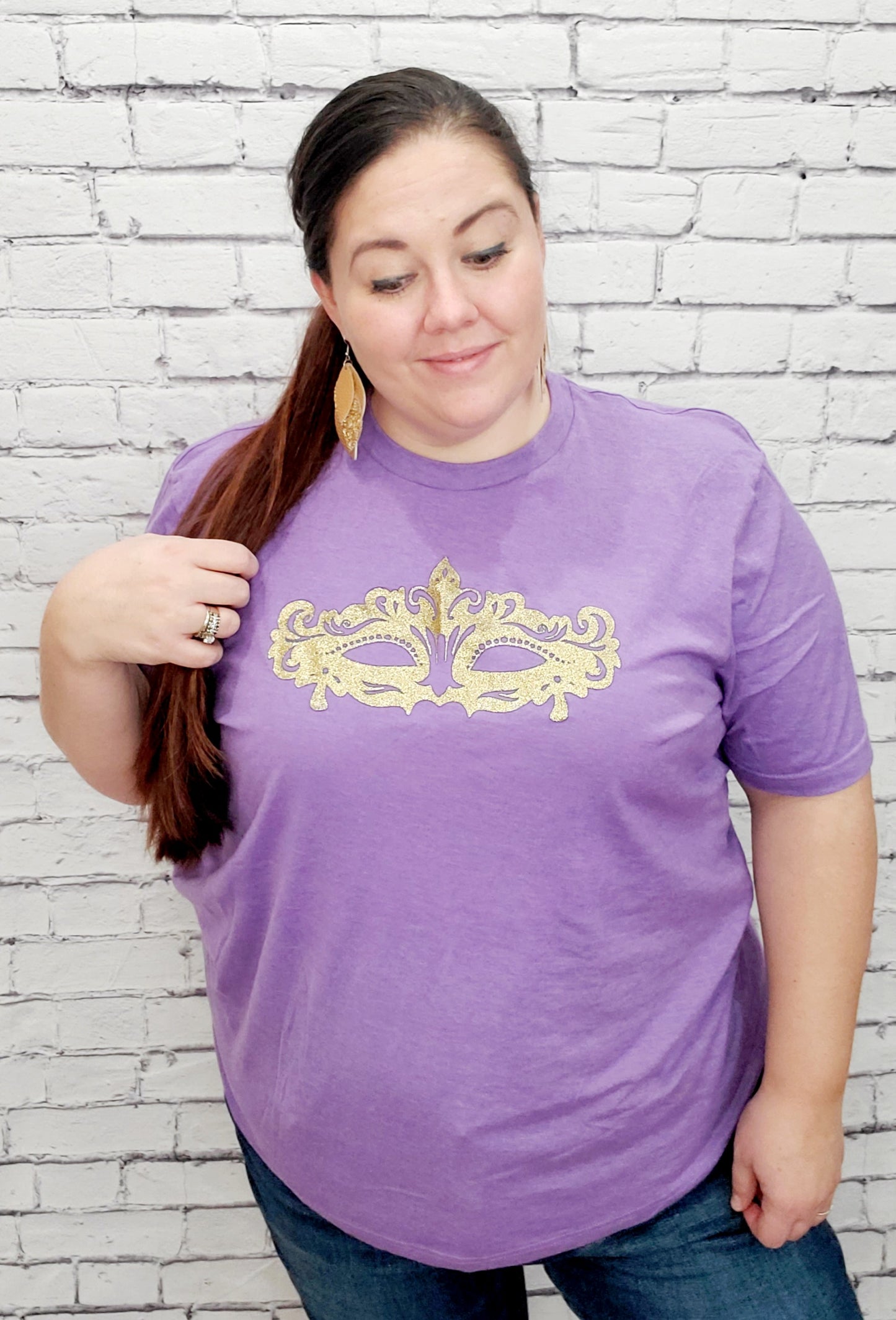 Mardis Gras Screen Print Tee (2X and 3X Only)