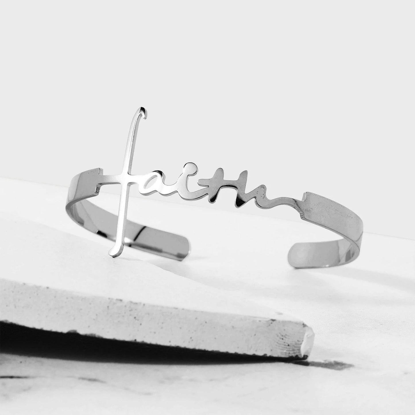 Faith Cuff Bracelet SS