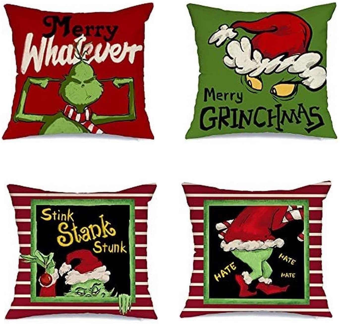 Holiday Decor - Throw Pillow Covers 18" x 18"