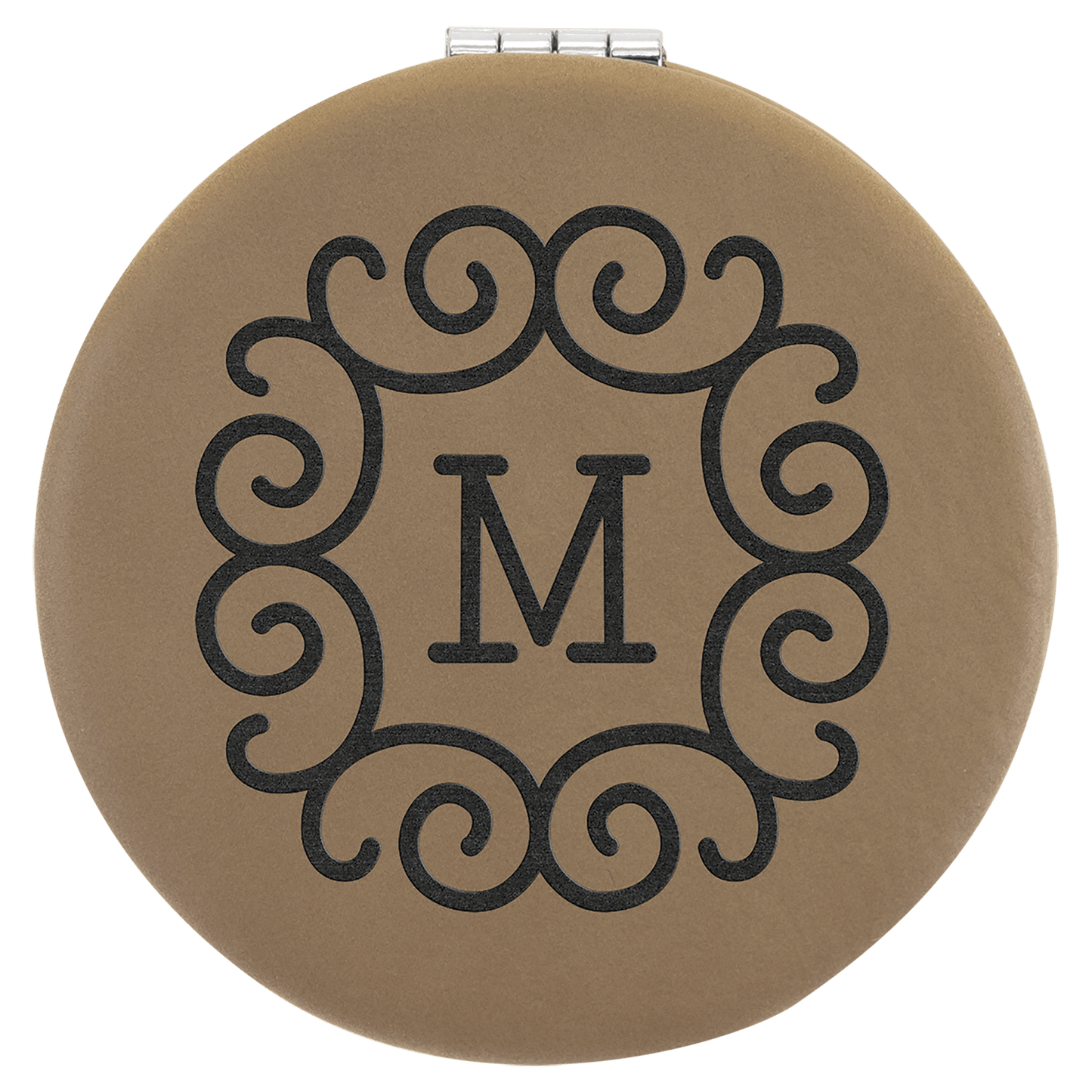 Personalized Leatherette Compact Mirrors