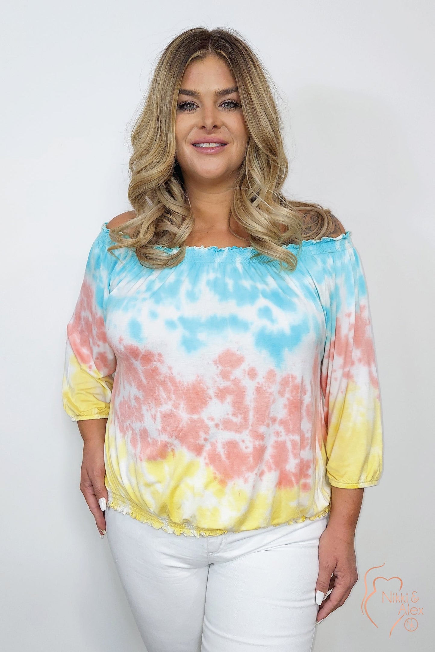 Reese Dipdye Smock Off The Shoulder