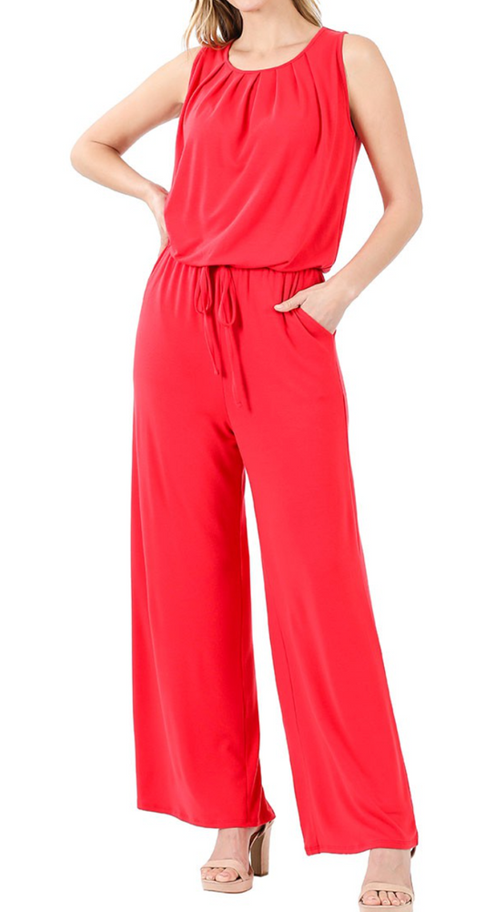 Saucy Sleeveless Jumpsuit