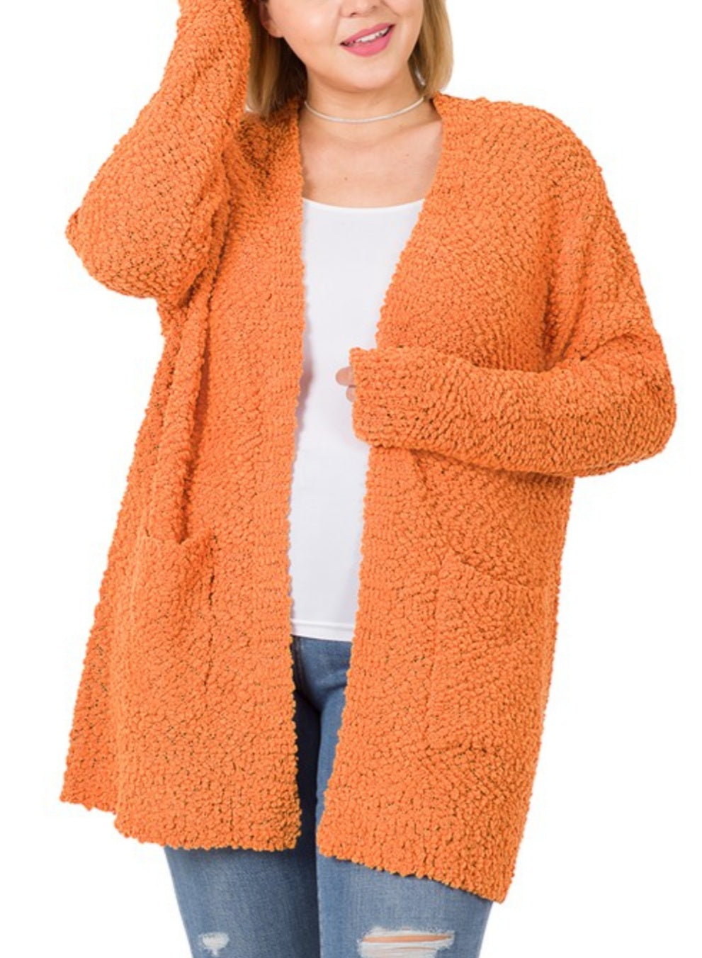 Popcorn Crochet Cardigan