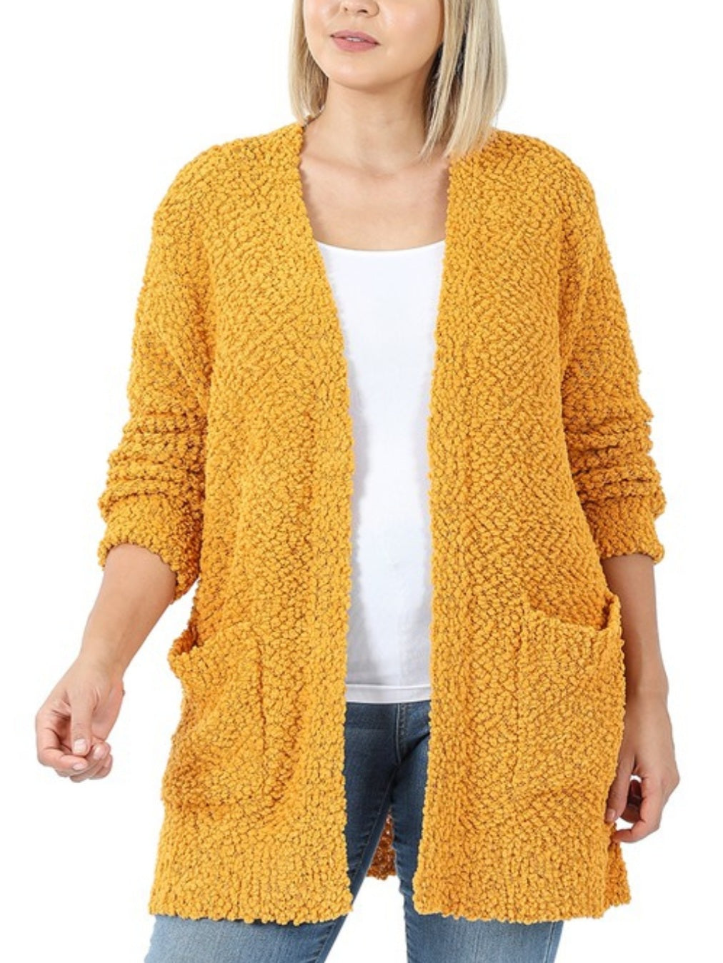 Popcorn Crochet Cardigan