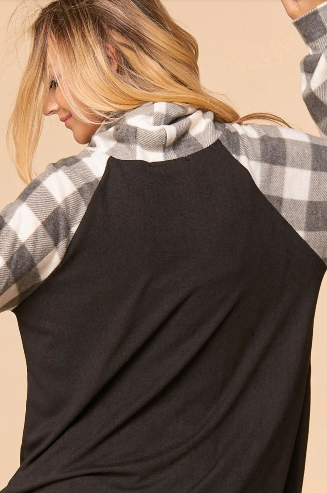 Buffalo Check Raglan Sweater