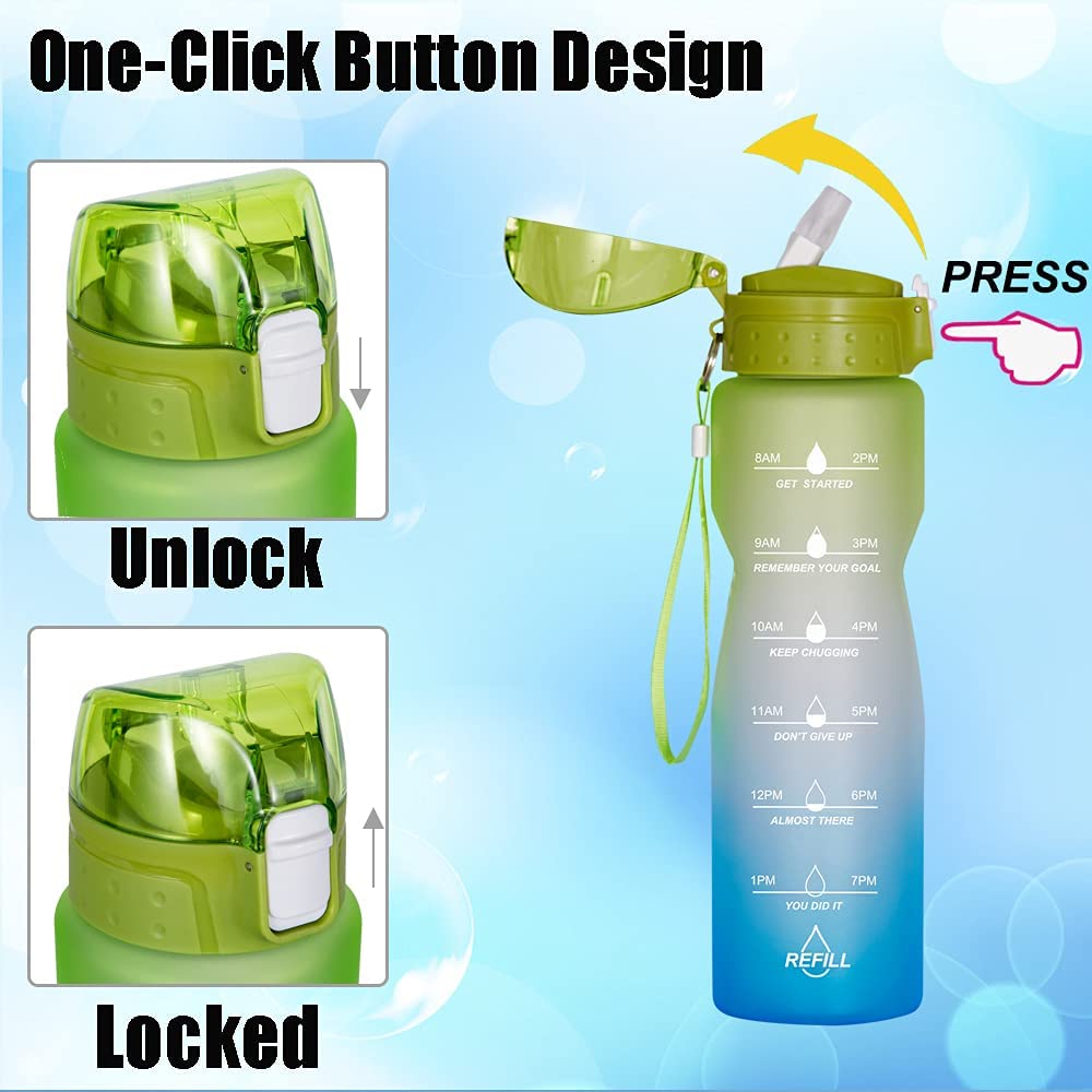 32 oz Motivational Water Bottles