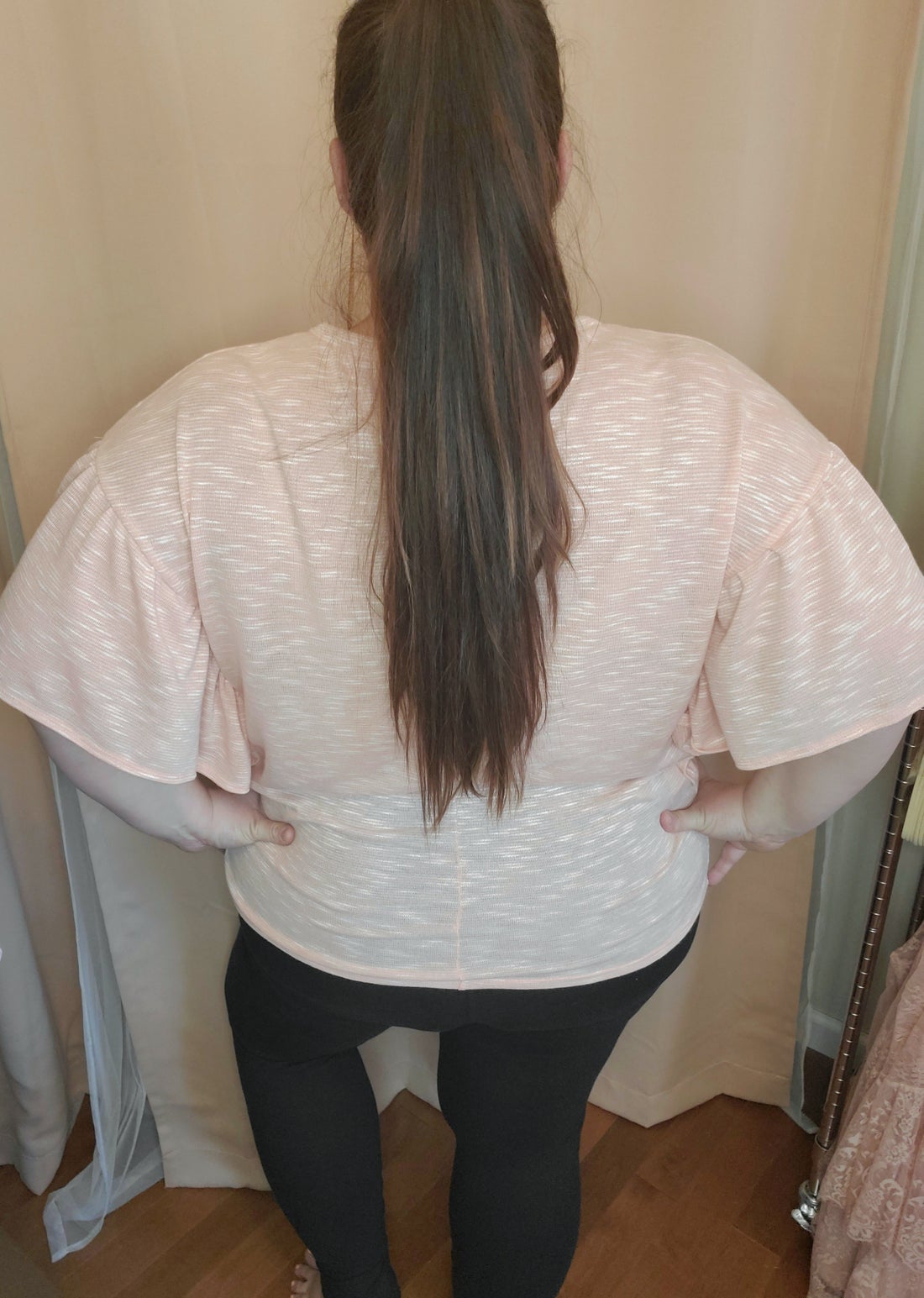 Peach Flutter Shirt