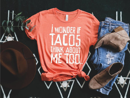 Tacos Think about Me Screen Tee